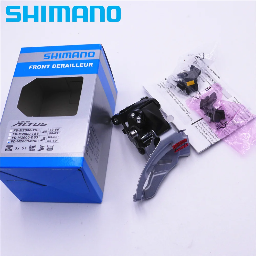 Передний переключатель передач Shimano FD M2000 MTB для 27 скоростей нижнего/верхнего