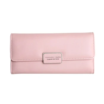 

Women Long Clutch Wallet Large Capacity Wallets Female Purse Lady Purses Three Fold Package Capacity Multi-card Female Wallet