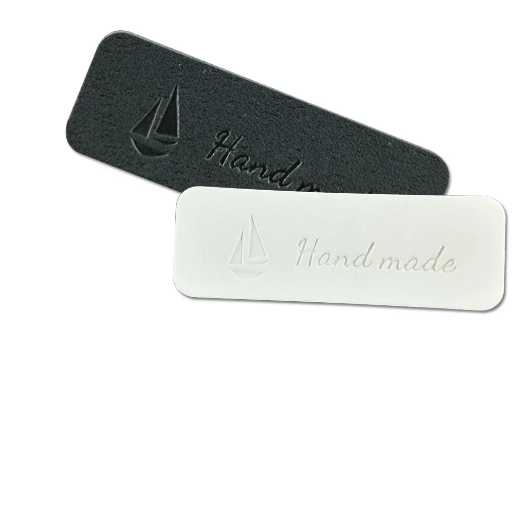 

New styles wholesale stock Leather labels leather sewing tags leather decoration for handwork custome clothes labels