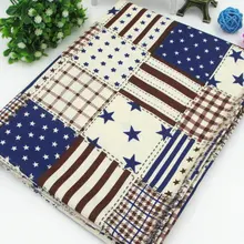 50 см* 160 см/шт. Винтажная полоска, принт со звездой хлопок ткань для детского постельного белья домашний текстиль, швейная обивка ткань материал