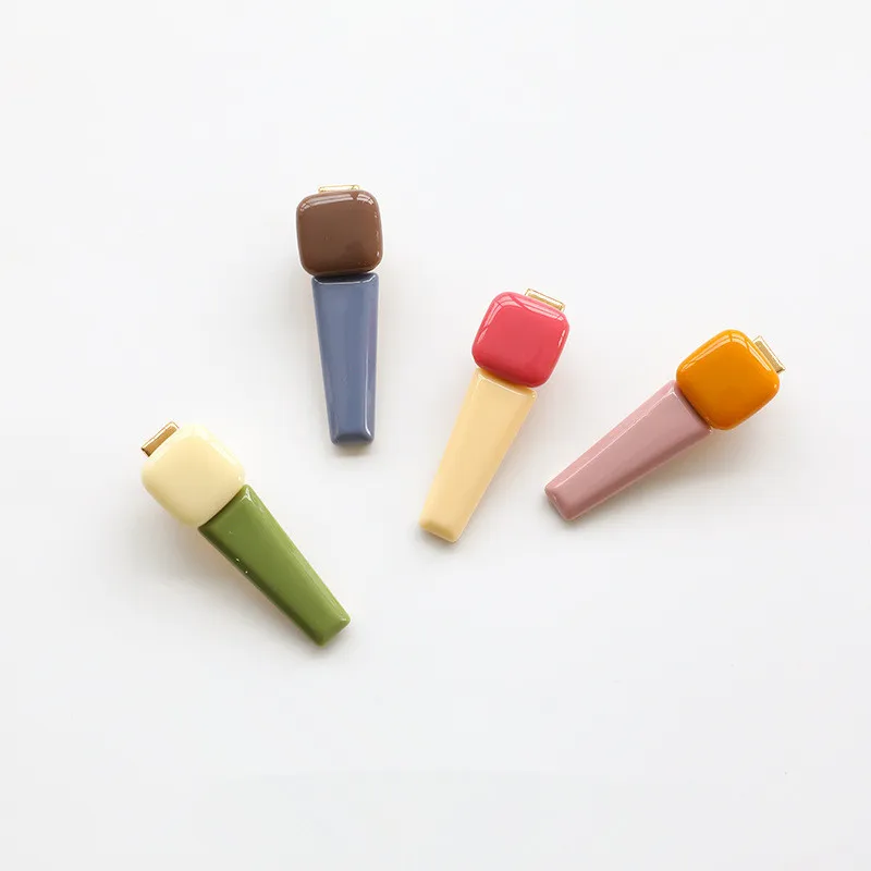 

Korean Candy Color Acrylic Hair Clips Liu Hai Clip Korea Ball Side Clip Hairpin Hair Accessories Headwear