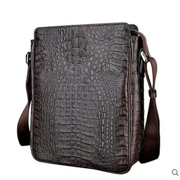 

jialante men Crocodile skin vertical style single shoulder men bag male crocodile leather shoulder bag business casual men bag