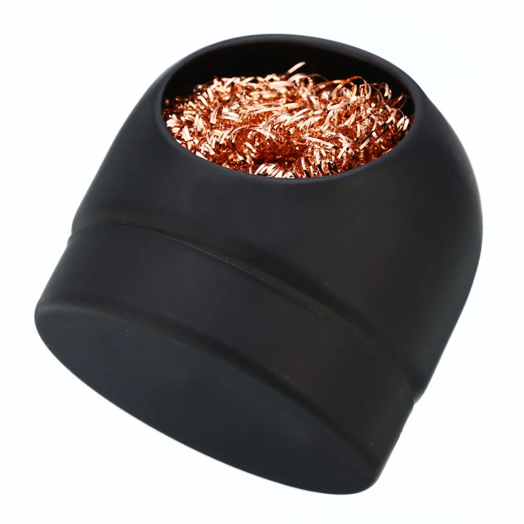1pc Solder Iron Tip Cleaner Ball Holder with Steel Wire Sponge Mayitr For Welding Soldering Accessories