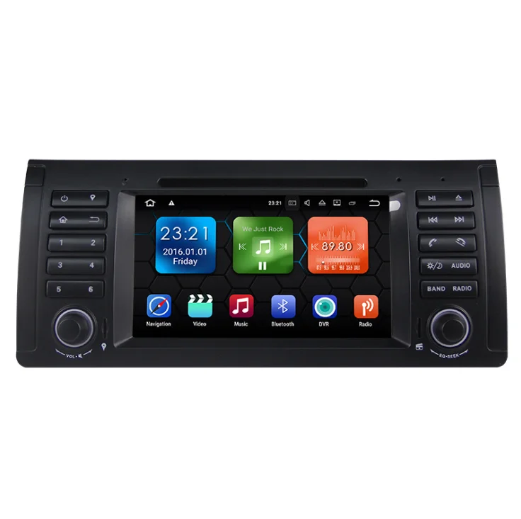 Discount by DHL 10pcs Android 7.1 Quad Core GPS Navigation 7" Car DVD Player for BMW E39 5 Series Wifi 4G Bluetooth DVR RDS USB 4