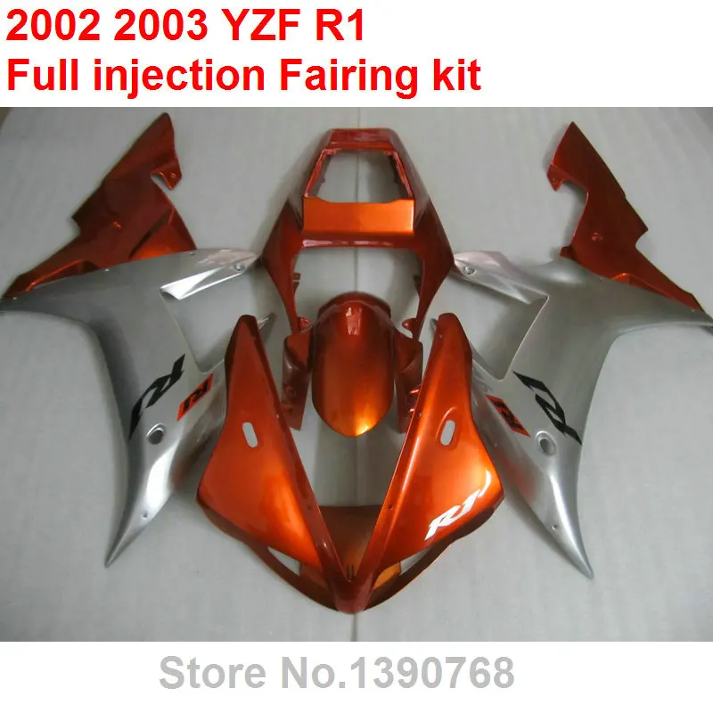 Kit Carene Per Yamaha Yzf R1 2002 2003 Vino Rosso Argento Parti Carene Set Carene Yzfr1 02 03 Bv13