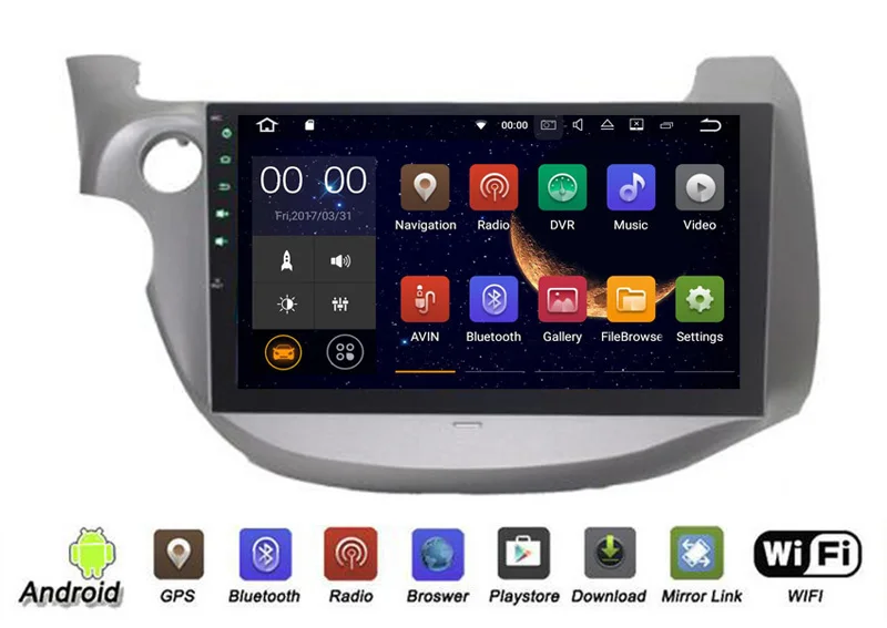 Flash Deal Yessun For Honda Fit/Jazz 2006-2012 Android 6.0 Multimedia Player System Car Radio Stereo GPS Navigation Audio Video 1