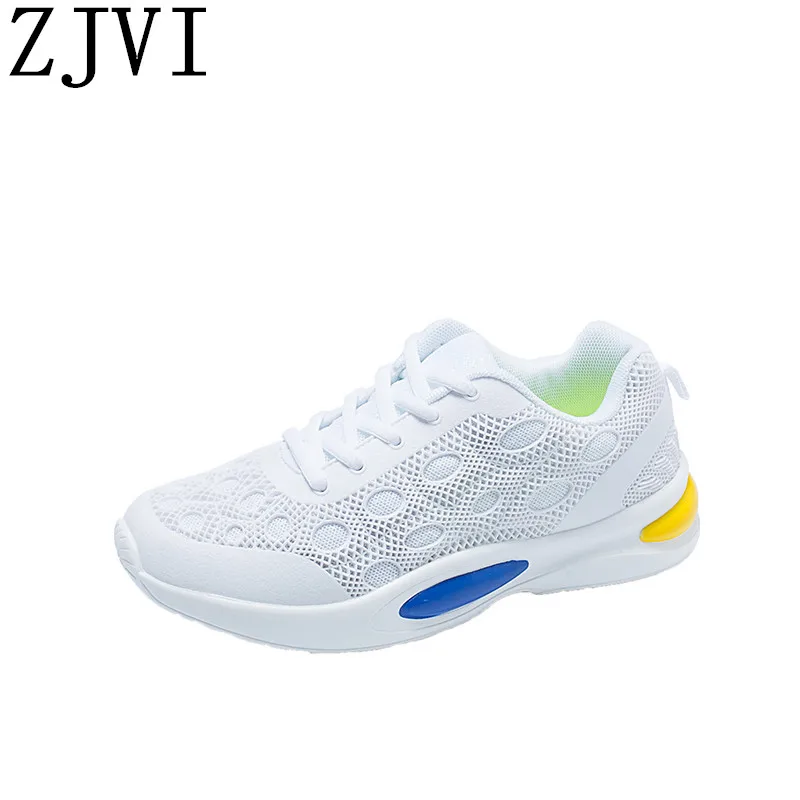 

2019 woman fashion casual black white shoes for women Sneakers autumn lace up summer platform mesh flats ladies summer walk