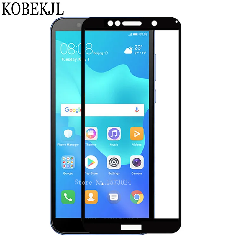 Tempered Glass Huawei Y5 Prime 2018 Screen Protector Y 5 Y5Prime DRA-L22 DRA-L02 Full Cover Film | Мобильные телефоны и