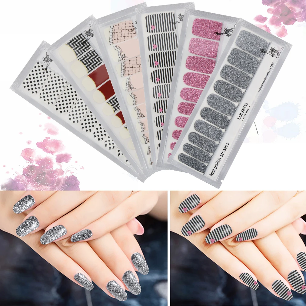 

10Pieces/Pack False Nails Platinum Wine Red Pure Stripe Wave Point Designs Nude Full Nail Tips Pink Red Fake Nail Easy to Paste