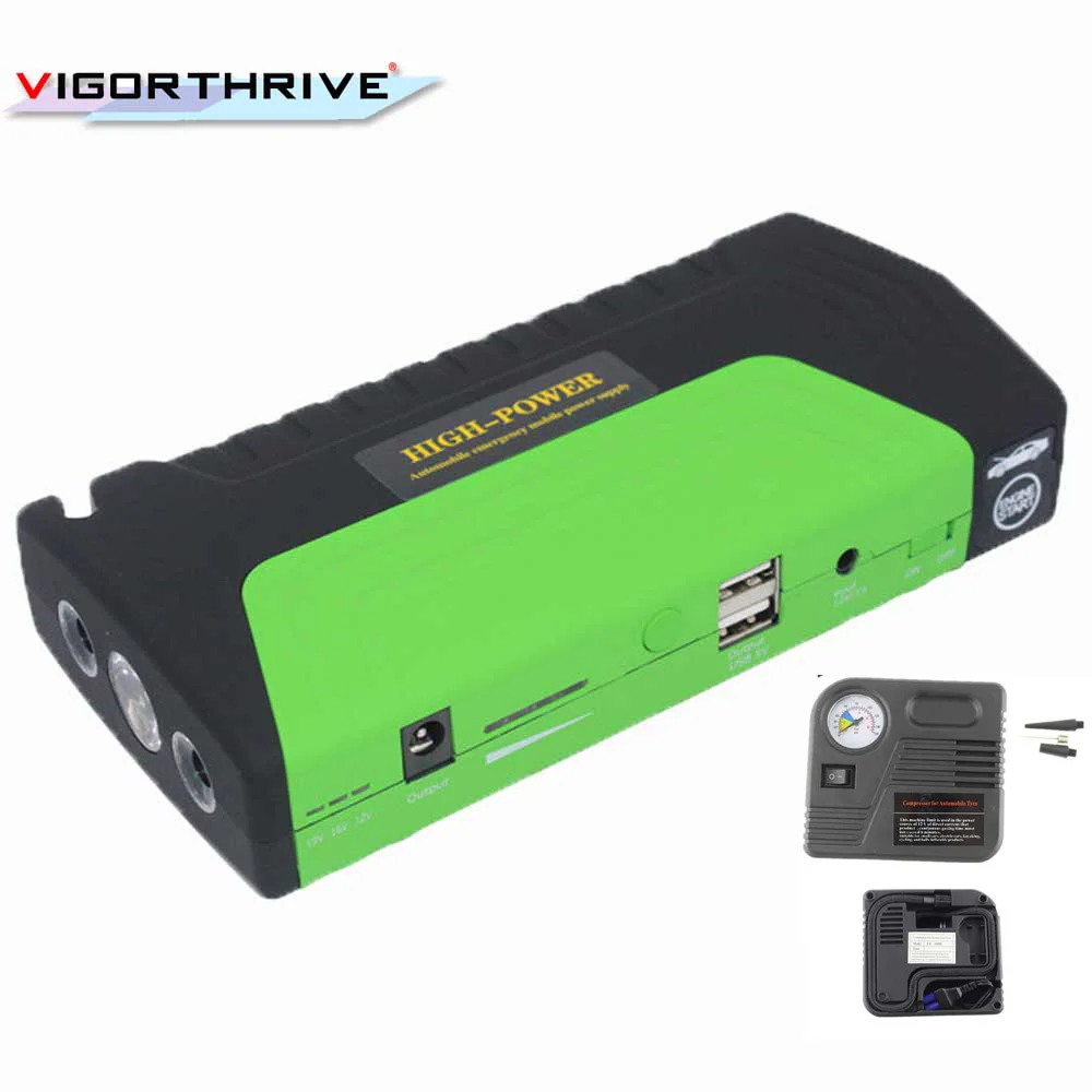 Car power bank with pump emergency battery charger power bank for