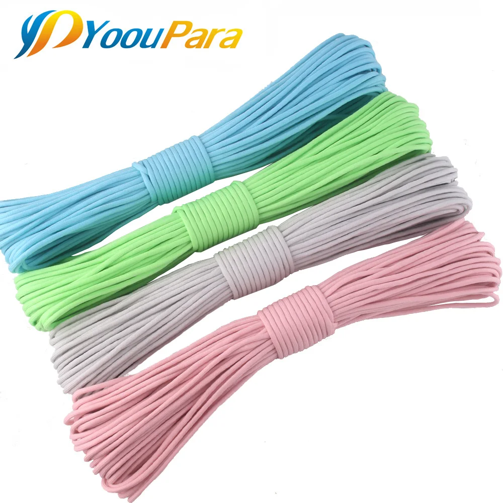 Паракорд нейлоновый светящийся в темноте 50 м 7 нитей 550|glow in dark|glow dark paracordglow rope |