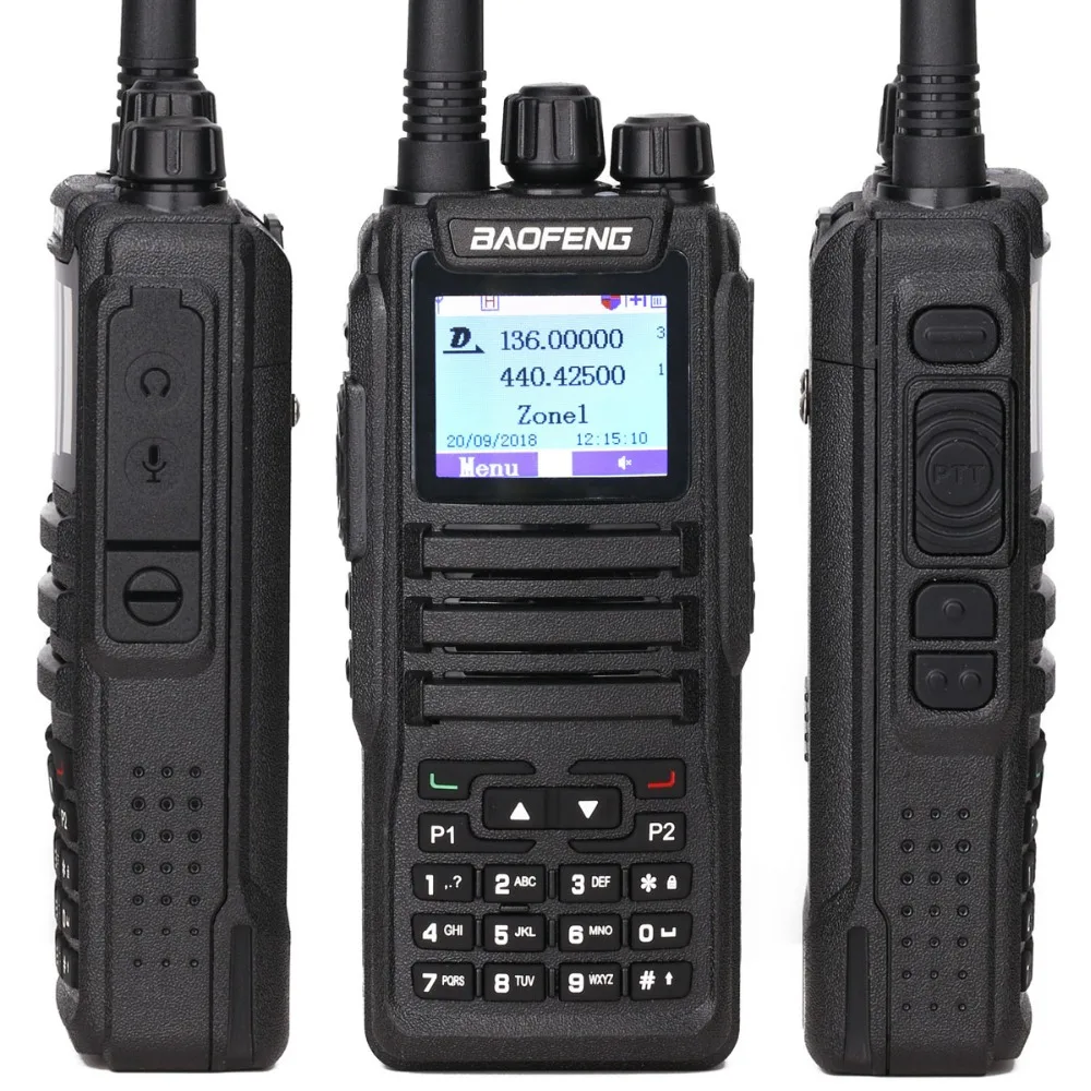 Портативная рация Baofeng DM 1701 Talkie с двойным временным слотом DMR Digital Tier1 & 2 3000 каналов