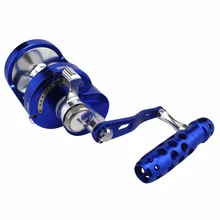 Морская Рыболовная катушка для глубоководных лодок, Троллинг, большая игровая Рыболовная катушка, Обычная катушка с ЧПУ, обработанная односкоростная рукоятка, тянущаяся 30 кг