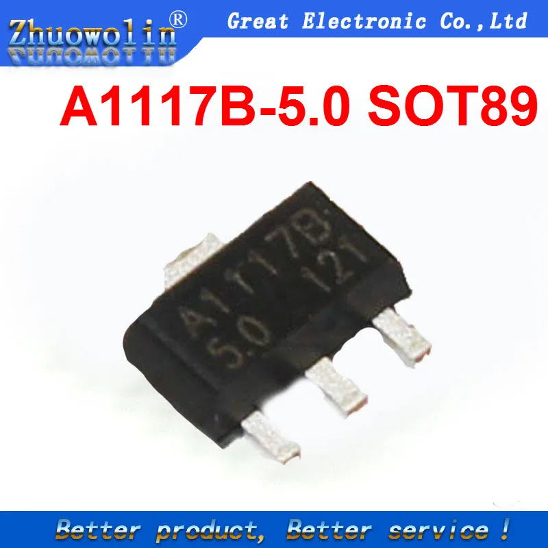 10pcs/lot A1117B 5.0 SOT 89-in Integrated Circuits from Electronic ...