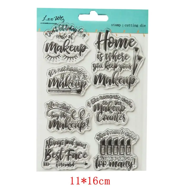 

Lipstick Silicone Clear Seal Stamp DIY Scrapbooking Embossing Photo Album Decorative Paper Card Craft Art Handmade Gift