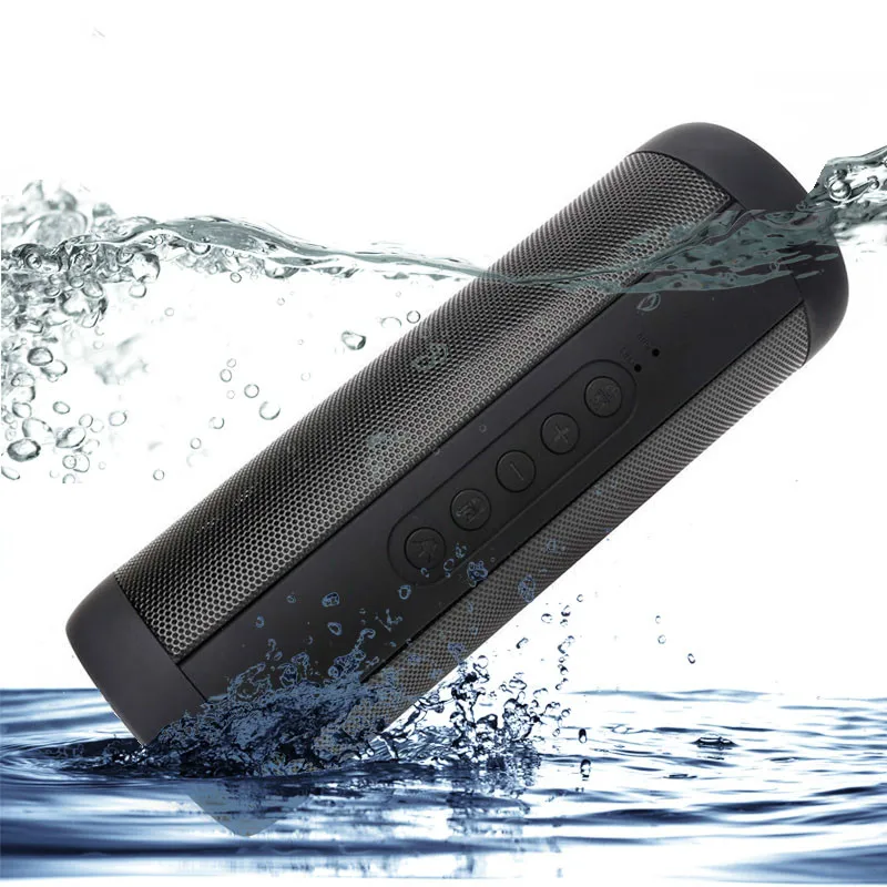 Speaker sem Fio Portátil ao ar Caixa de Coluna Design de Alto-falantes para o Telefone Ip67 à Prova Água Mini Bluetooth Livre Altifalante Subwoofer Bass d’