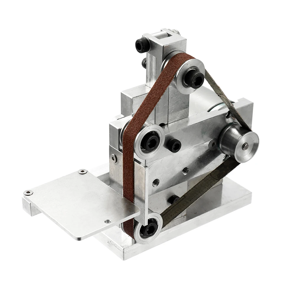Многофункциональный измельчитель мини электрический ленточный шлифовальный станок DIY шлифовальная полировальная машинка для резки кромок точилка