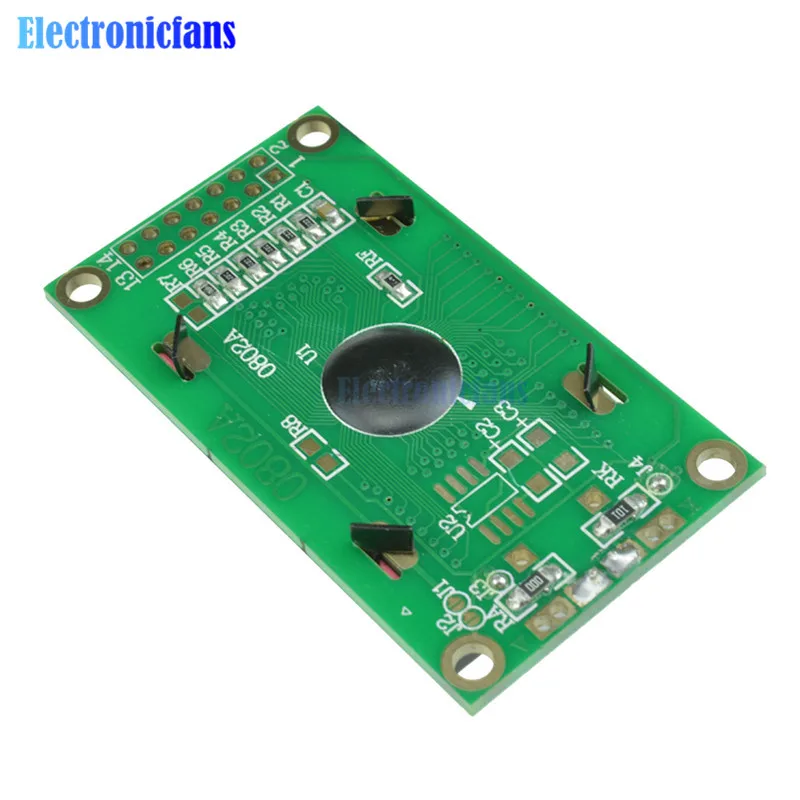 Желтый 0802 ЖК-дисплей 8x2 персонажа ЖК-дисплей Дисплей модуль 5V LCM для Arduino Raspberry pi