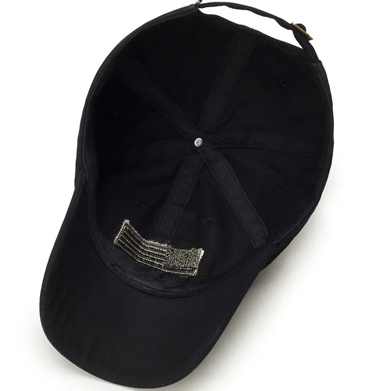Кепка Snapback SYi Qarce Регулируемая с вышивкой и флагом США для мужчин женщин