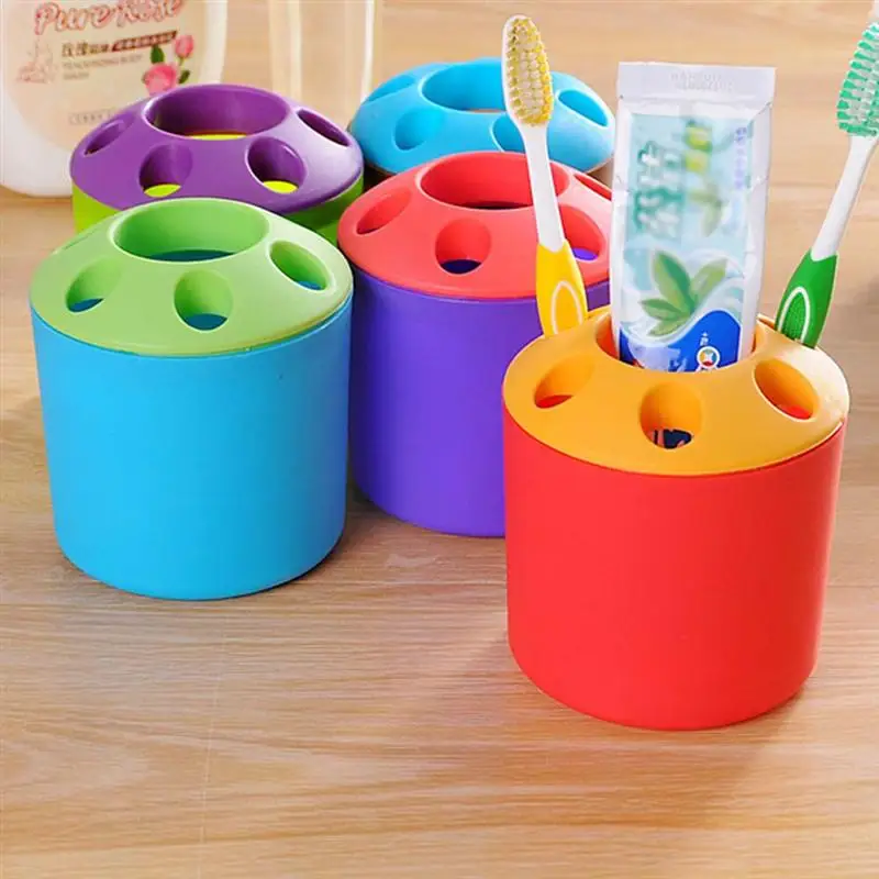 

1 PC Portable Toothbrush Holder Toothpaste Stand Organizer Easy-Clean Larger For Storage Use Home Bathroom Accessories