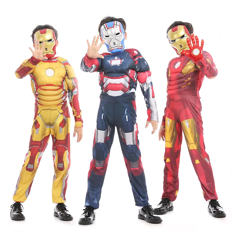 Kopen Nieuwe Carnaval cosplay iron man kostuum kind fancy dress ironman halloween kostuums voor kinderen jongens Kinderen Avengers meisjes