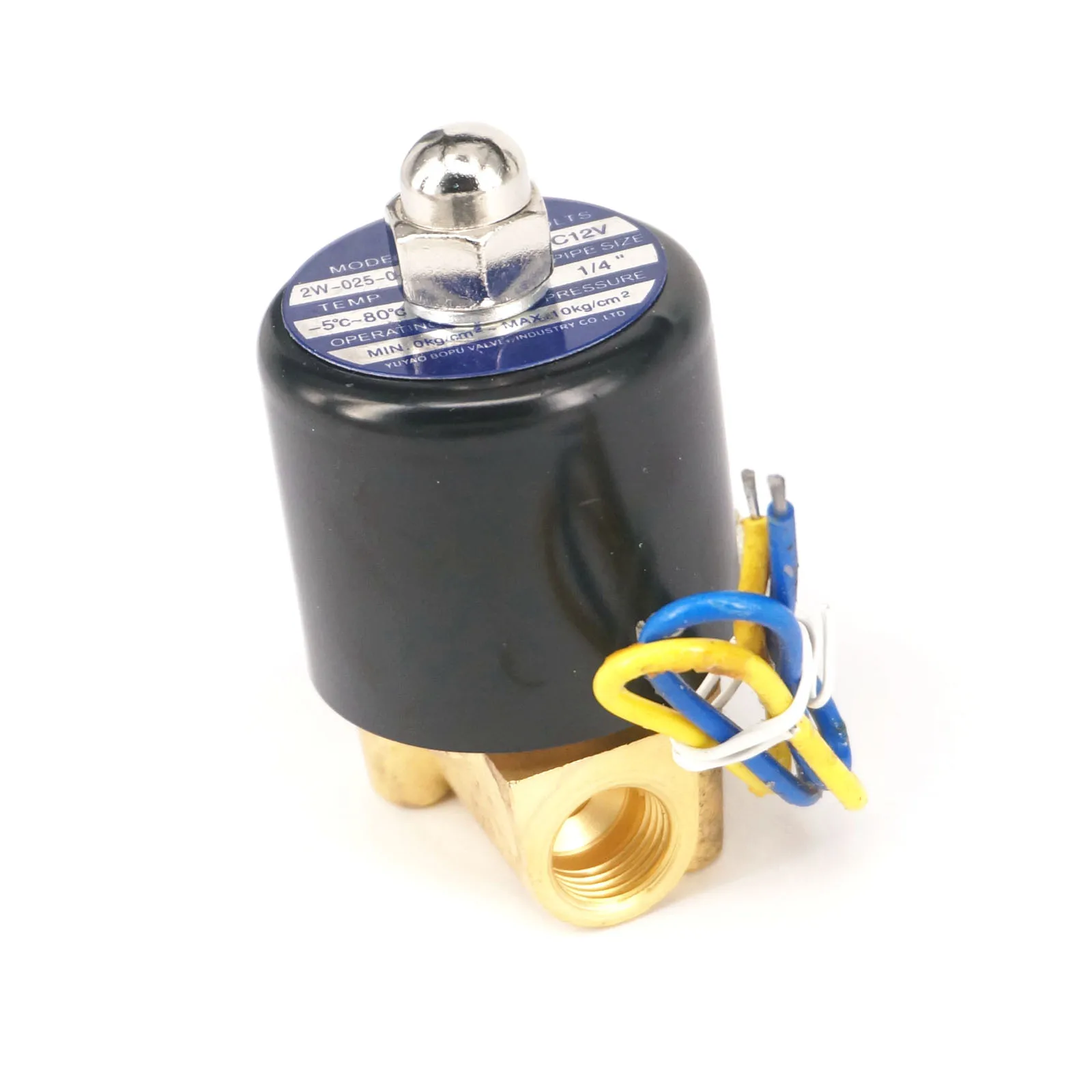 

N/C 2 Way 1/8" 1/4" BSP 12-220V Gas Water Pneumatic Electric Solenoid Valve Oil 2W-06 2W-08