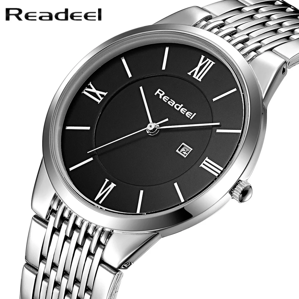 

Men's watches luxury brand watch men fashion sports quartz-watch stainless steel strap ultra thin clock male relogio masculino