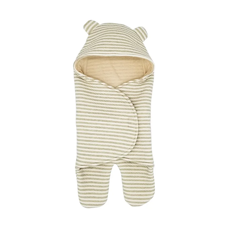 

Cute Cotton Striped Baby Sleeping Bag Four Seasons General ,Newborn Infant Swaddle Blanket Wrap Nest Envelopes For Newborn Baby