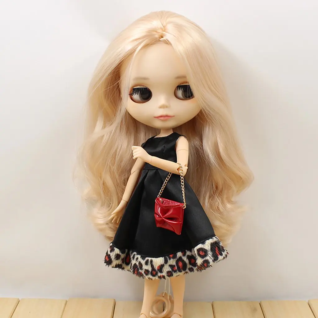 Девушка Одежда куклы, платье Сумочка наряд Костюмы для 1/6 Blythe модные аксессуары украшения Для детей игрушки подарок