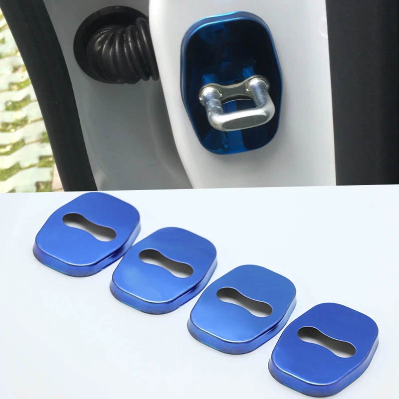 

For Citroen Elysee 2002-2017 Excellent Stainless Steel Door Lock Buckle Protective Cover Auto Case Car Styling