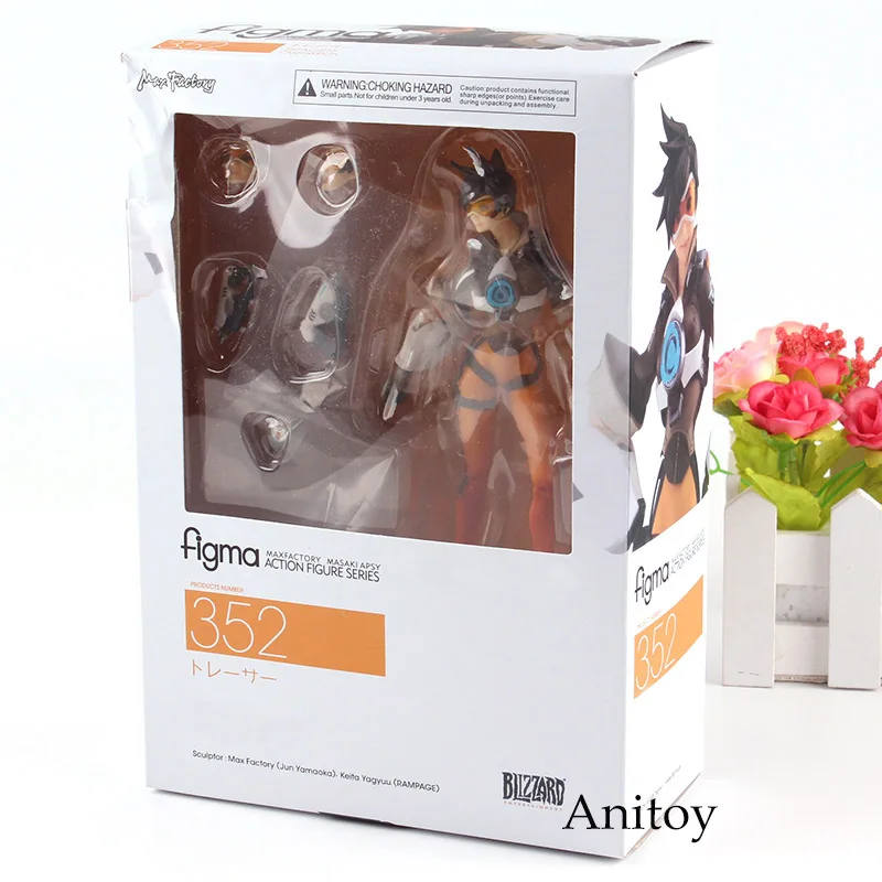 Figma 352 игровой персонаж Tracer фигурка ПВХ фигурка подвижная игрушка Figma Tracer кукла фигурки