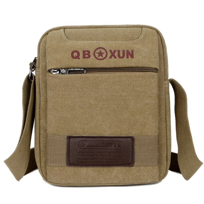 

2019 Spring New Style Retro Shoulder Bag Washed Canvas Function Sling Bag Crossbody Bag Fashion Simple Cloth Briefcase