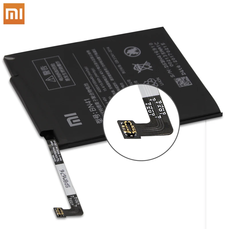 Xiao Mi BN41 аккумулятор для телефона Xiaomi Redmi Hongmi Note 4/Note 4X MTK Helio X20 оригинальная