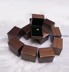 Экспресс Бесплатная Jewelry Дисплей и упаковка кольцо Box небольшое украшение хранения Шкатулка Контейнер 120 шт