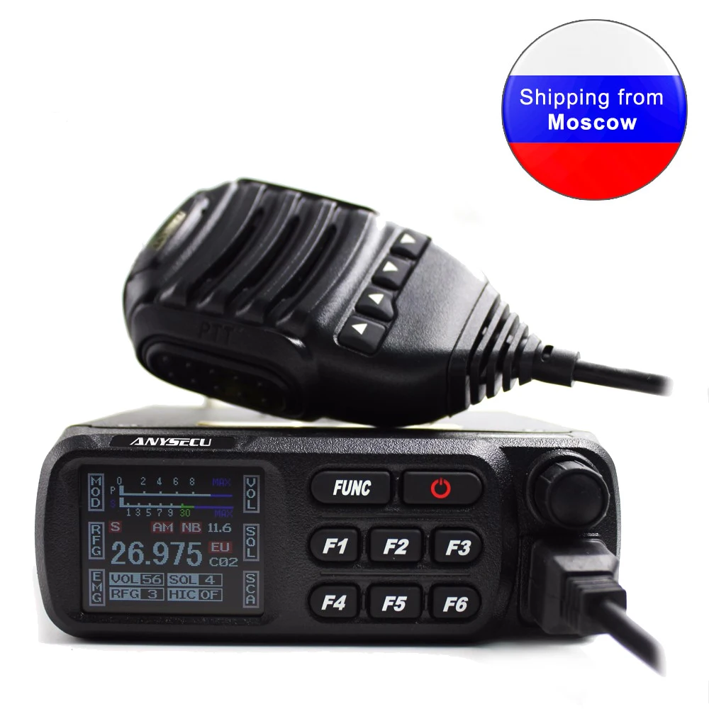 Рация Anysecu CB 27 МГц CB-27 26 965-27 405 FM AM Режим Citizen Band Radio CB27 4 Вт | Мобильные телефоны и