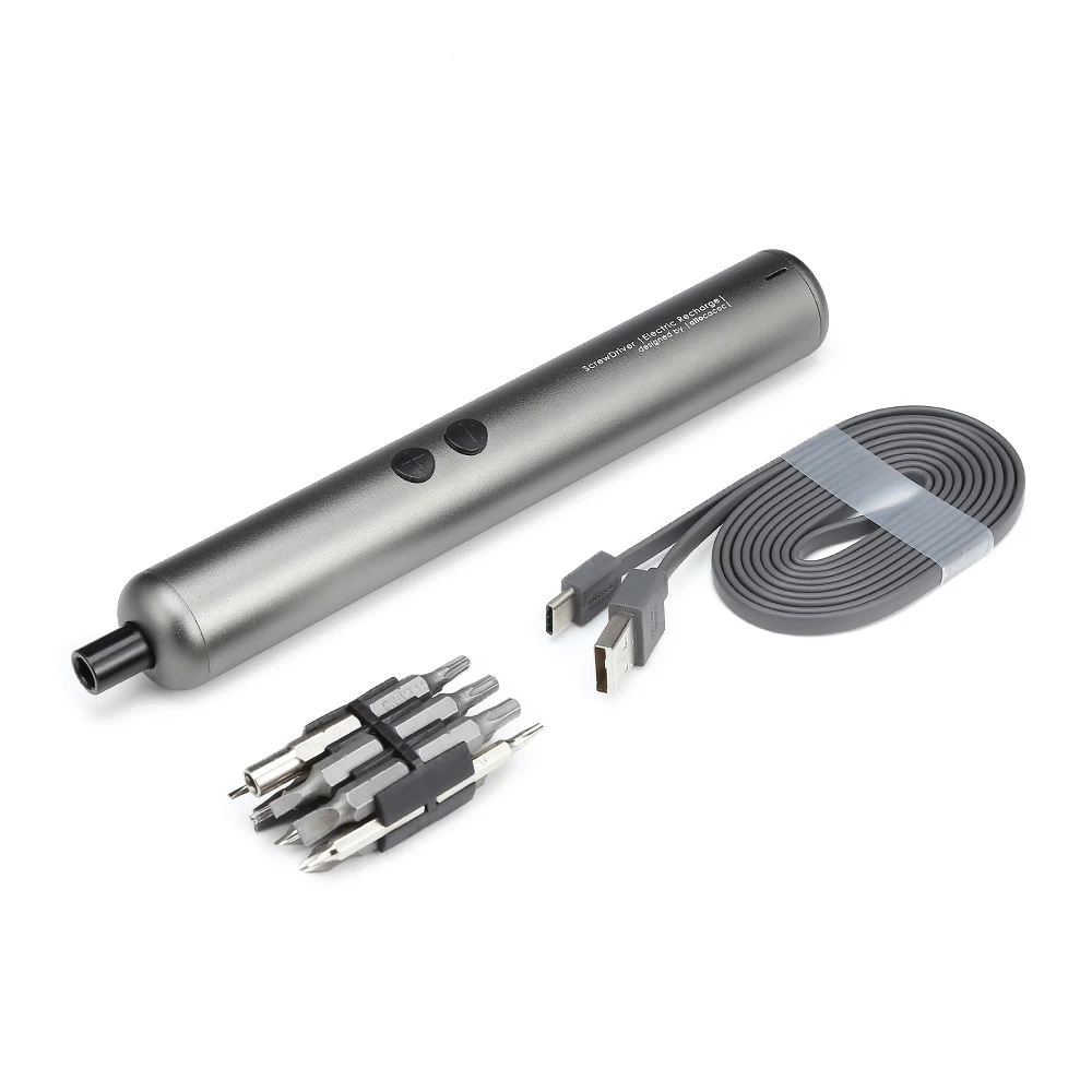 

Mutifuction Electric Screwdriver Mini Cordless Power Driver Rechargeable Screw Driver Kit 3.6V Household Tool Set With 19 Bits