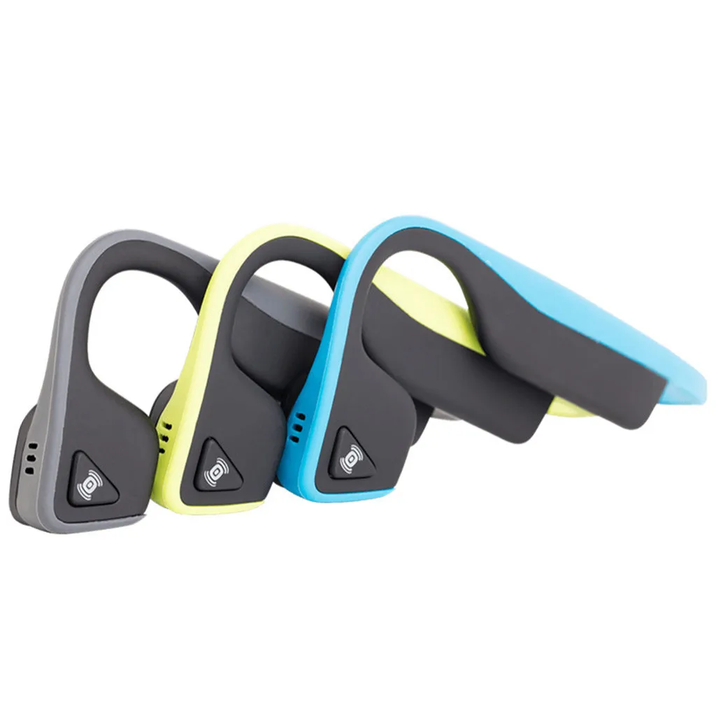 

2019 Trekz Titanium Air Open-Ear Wireless Bone Conduction Headphones Bluetooth Earphones with Mic Wireless Sports He #Y8