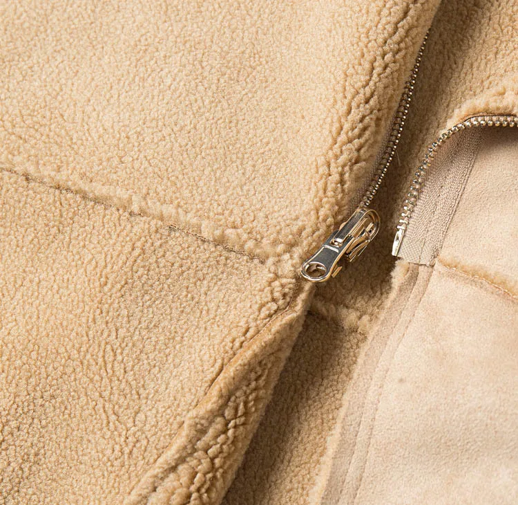 suede leather cape khaki 18 - 