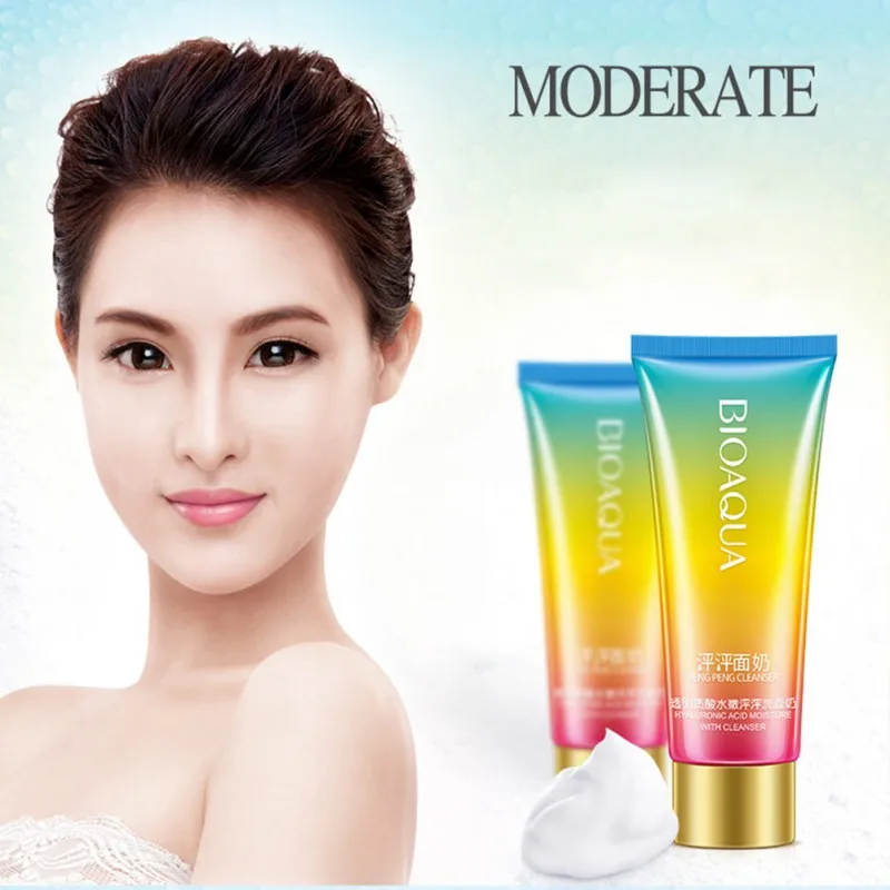 100g Hyaluronic Acid Moisturizing Facial Cleanser Skin Care Products