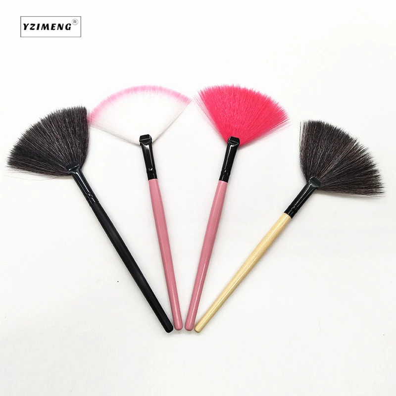 

Synthetic Hair Professional Makeup Large Fan Brush Blush Loose Powder Foundation Beauty Make Up Tool Big Fan Cosmetics Brushes