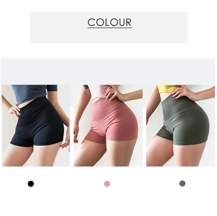 SOISOU для женщин шорты для высокая эластичность Slim Fit быстросохнущие споденки Damskie дышащий тренировки фитнес шорты с высокой талией