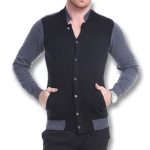 ISurvivor мужской свитер, кардиганы, лоскутный свитер, мужской повседневный модный тонкий крой, большие размеры, зимние осенние свитера, Hombre