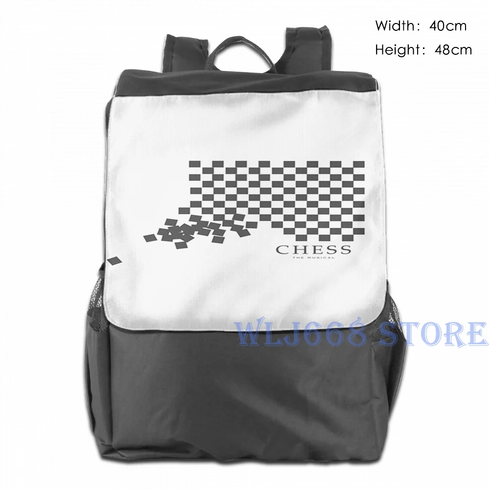 Забавные графические сумки с принтом через плечо женские шахматы музыкальный(2) рюкзак на одно плечо для путешествий для мужчин спортивная сумка