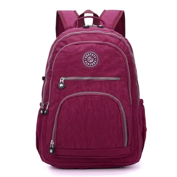

2019 Women Backpack Female Nylon Teens Men Schoolbag Casual Style Student School Bags for Teenage Girls Back Pack Solid J27
