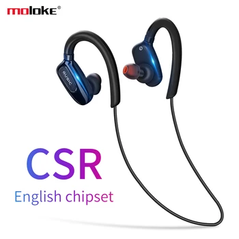 

New Wireless Sports Bluetooth Headphone Headset CSR4.1 Hanging Earbuds Neck-mounted Stereo Binaural With Mic For iPhone X Xiaomi