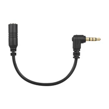 Andoer, EY-S04 3.5mm 3 pólo trs fêmea para 4 poles trrs macho microfone adaptador cabo de áudio estéreo conversor microfone para ipad