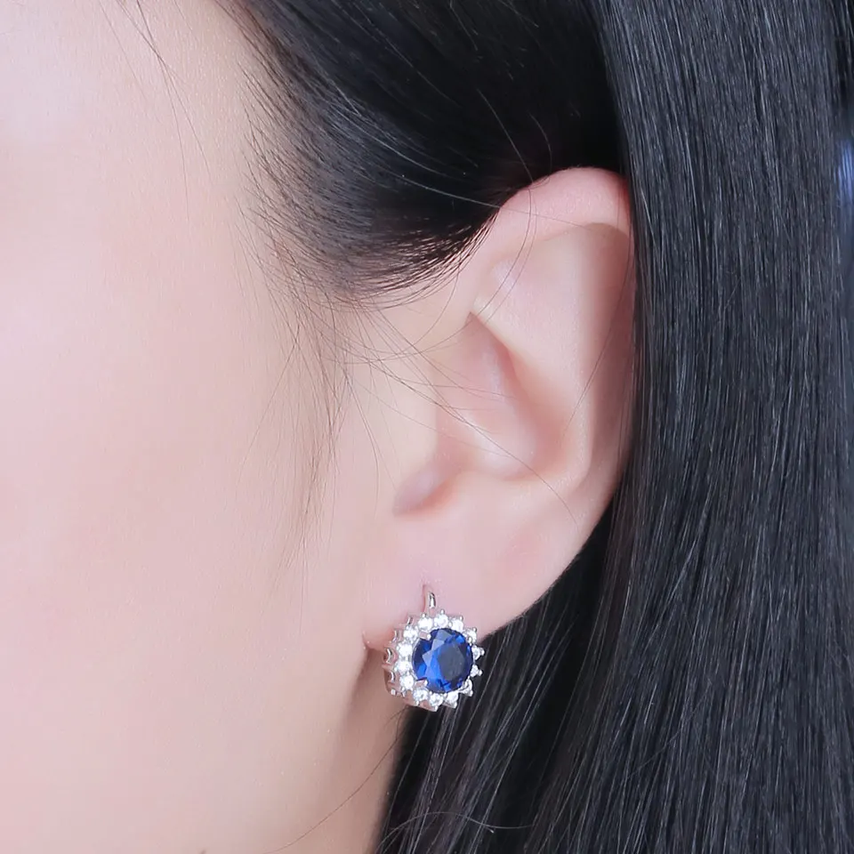 UMCHO Sapphire 925 sterling silver jewelry set for women S020S-1 (12)