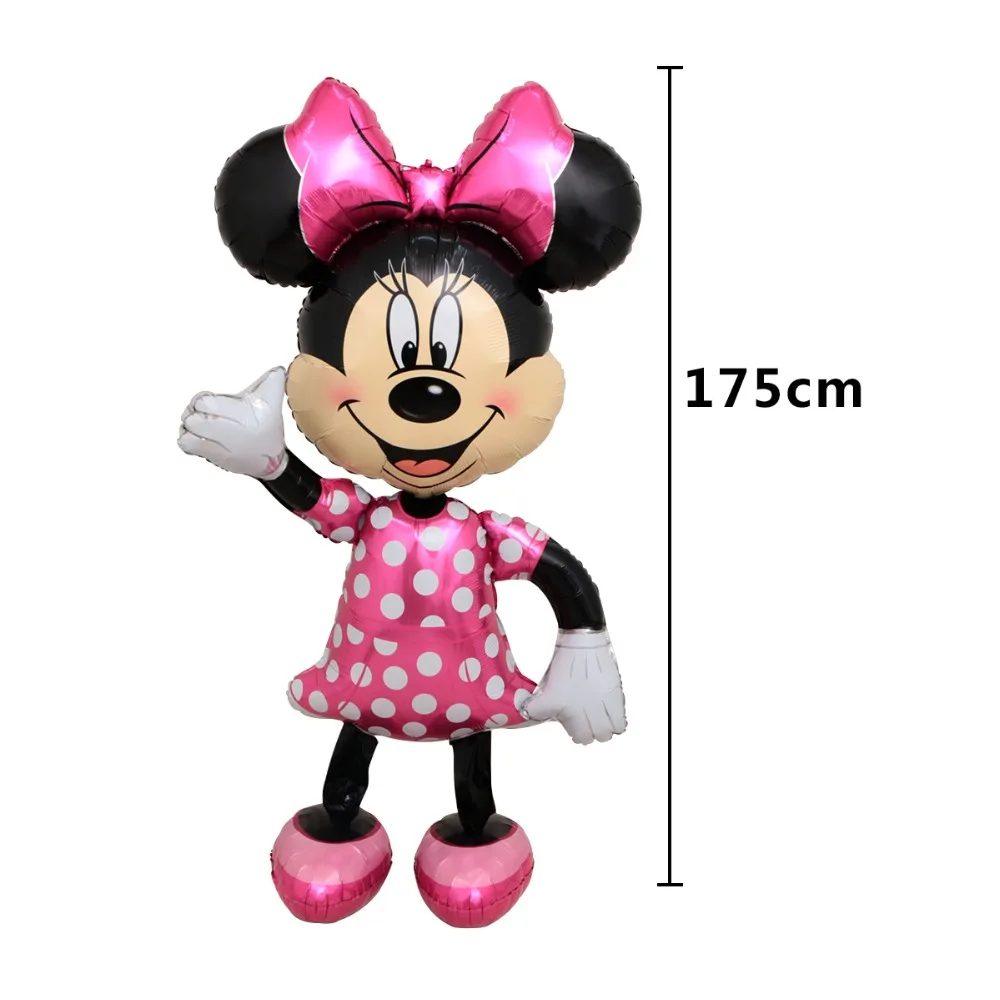  1pcs large 175cm assembling large standing mickey minnie Helium balloons children's day toys birthd