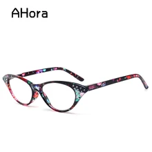 Ahora очки для чтения Женские Ретро в форме кошачьих глаз оптические очки Алмазная Цветочная дальнозоркость для чтения очки с диоптриями+ 1,0 1,5 2,0 2,5 3,0