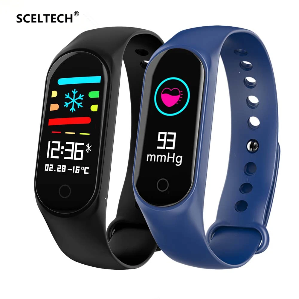 

SCELTECH M3 Fitness Bracelet IP67 waterproof Heart Rate Monitor Blood Pressure Smart band Watch PK Mi Band Wristbands Detachable